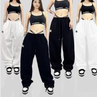 Pantalones Deportivos Para Mujer Con Cierre De Cordón Diseño De Cintura Alta Hip Hop Trenzados Pantalones Largos De Primavera Verano Ajustables Para Todas Las Estaciones - details 0