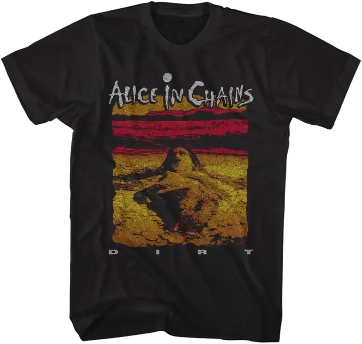 Camiseta de manga corta de Alice in Chains para hombre, camisetas gráficas de estilo Vintage, música de los 90 - 1