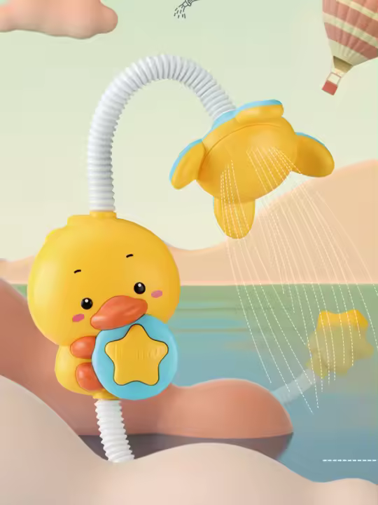 Juguete De Baño Interactivo Delfín Para Niños Juguetes Sensoriales De Agua Divertido Regalo Para Bebés De 1 a 3 Años Material ABS - 1