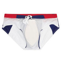 Shorts De Baño Para Hombres Sexy Estirado Talla Pequeña Traje De Baño Deportivo De Playa Verano Con Empuñadura Y Relleno Push-up Material Poliéster Spandex - details 31