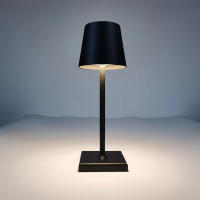 Lámpara De Mesa LED Táctil Recargable Con 3 Niveles De Iluminación Para Estudio Oficina Bars Luz Nocturna Wireless USB - details 1