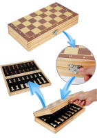 Ajedrez Magnético Clásico Con Tablero Plegable Para Niños Y Adultos Madera Juego De Tablero Regalo Para Navidad Cumpleaños Año Nuevo - details 5
