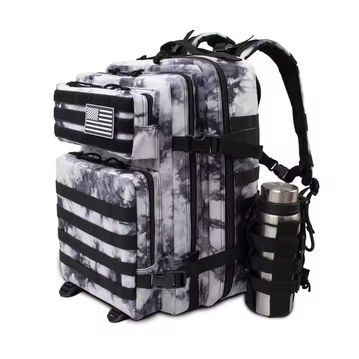 Mochila de senderismo de 80L/45L/30L, bolsa impermeable para exteriores, estilo táctico militar, paquete multifuncional para acampar y montañismo - 1
