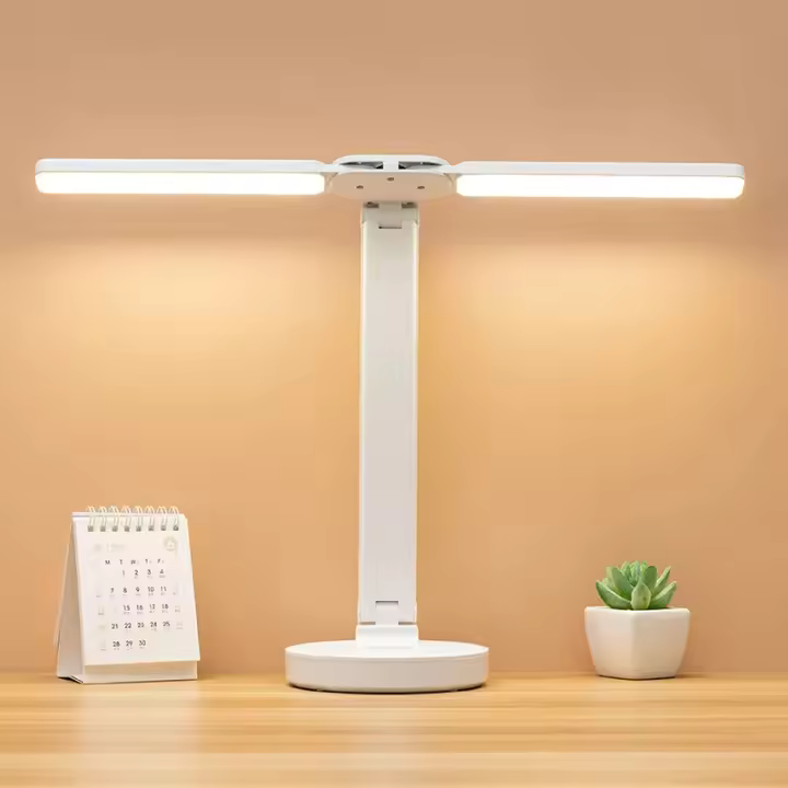 Lámpara De Escritorio LED Táctil Recargable Por USB Con 3 Niveles De Iluminación Protección Ocular Plegable Para Lectura En La Cama - 1
