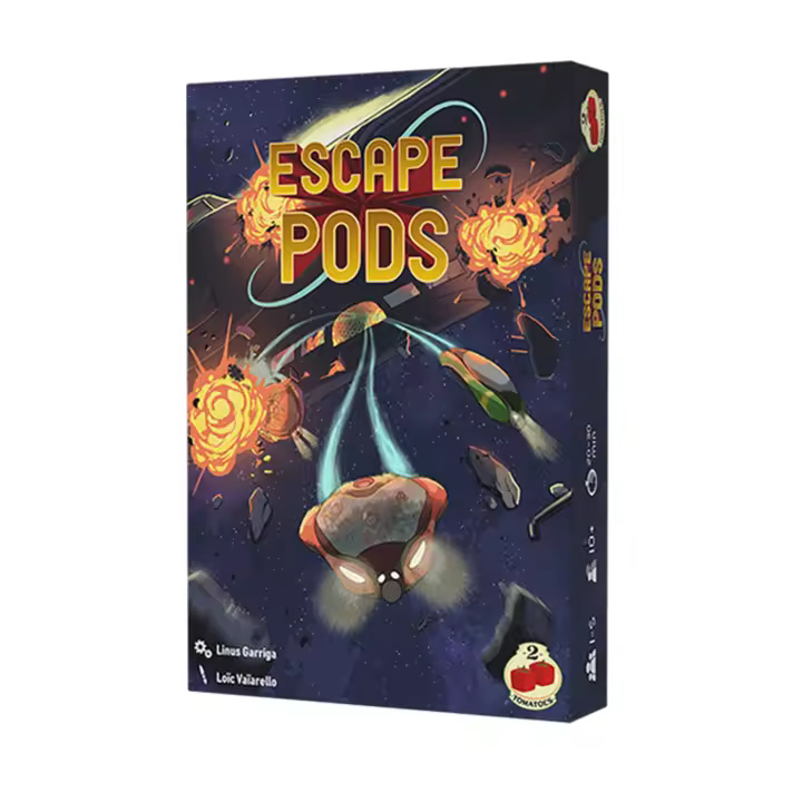 2Tomatoes Games | Escape Pods | Juego de Mesa Estratégico | Aventura Espacial | Supervivencia y Estrategia | Rescatar Miembros de la Tripulación | 1 a 5 Jugadores | Español, Inglés, Alemán y Francés | Edad Mínima: 10 Años - 1