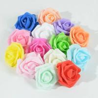 50pcs Rosas Artificiales De PE 6cm Para Decoración De Bodas Y Fiestas En Casa Flores Fake Para Manualidades Y Garlands Colores Variados - details 1