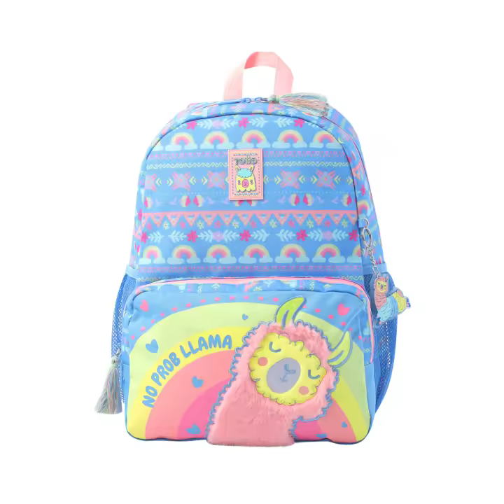 Totto Mochila infantil  Llama -Dimensiones:28.5 x 40.5 x 11 cm-Material: Poliester - 1