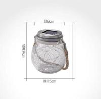 Pack 2 Colgantes Solares de Cristal BEL AIR HOME - Luz LED Cálida - Sensor de Luz Automático - details 4