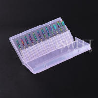 Caja De Almacenamiento Para Brocas De Uñas Llenas De 24 Huecos En Plástico Con Portabrocas Y Exhibidor De Herramientas Para Uñas - details 3
