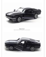 Modelo De Coche Clásico En Escala 1/32 Metálico GT500 1967 MUSTANG Colección De Juguetes Vintage Regalo Para Niños - details 3