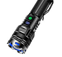 Nueva linterna de luz potente recargable con pantalla digital, láser blanco, LED, iluminación exterior, linterna recargable con zoom multifunción - details 9
