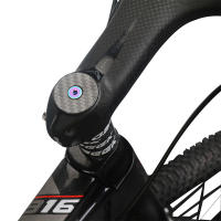TOSEEK Juego De Cabezal De Bicicleta MTB Y Carretera Cubierta De Tapa De Carbono Y Acero Inoxidable Tornillos De Titanio 28.6mm 1 1/8" Para Rueda Delantera - details 9