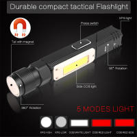 Linterna LED COB Portátil Recargable USB Con Luz Magnética 90° Para Camping Impermeable Con Fuente De Luz LED Y Modo STROBE - details 2