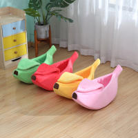 Cama Para Gato En Forma De Plátano Casa Cozy Y Divertida Manta Para Gatos Confortable Y Duradera Portátil Cesta Para Mascotas Almohadilla Para Perro Multicolor - details 12