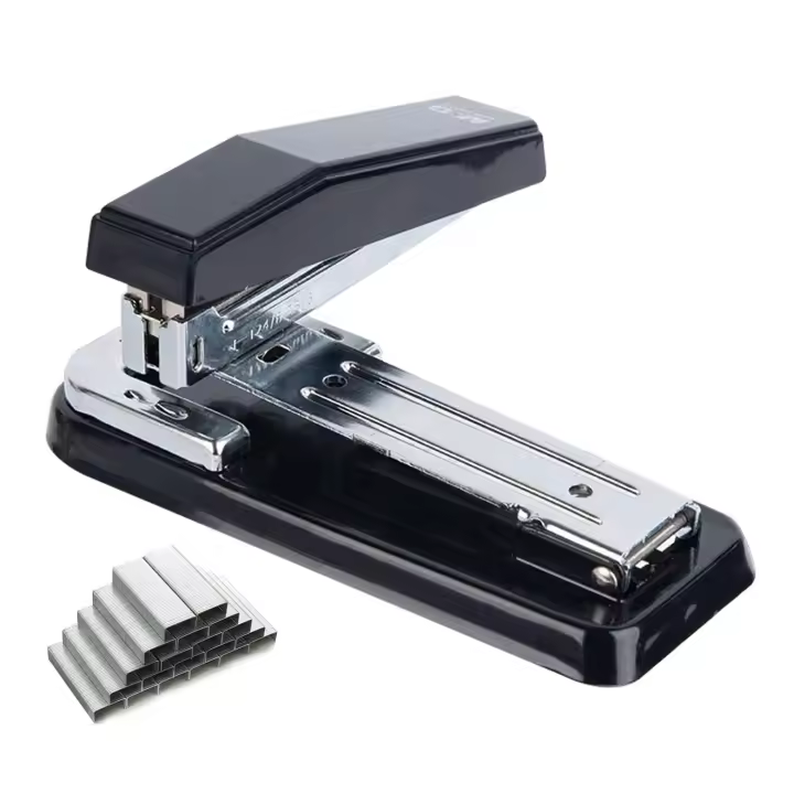 Clavadora De Escritorio M&G Portátil Con Capacidad Para 25 Hojas Diseño De Rotación 360 Grados Dos Modos De Encuadernación Negro/Blanco/Azul/Morado/Túnel Metal - 1