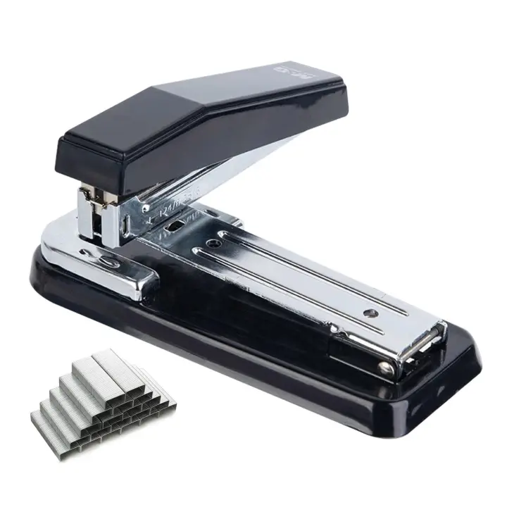 Clavadora De Escritorio M&G Portátil Con Capacidad Para 25 Hojas Diseño De Rotación 360 Grados Dos Modos De Encuadernación Negro/Blanco/Azul/Morado/Túnel Metal - 1