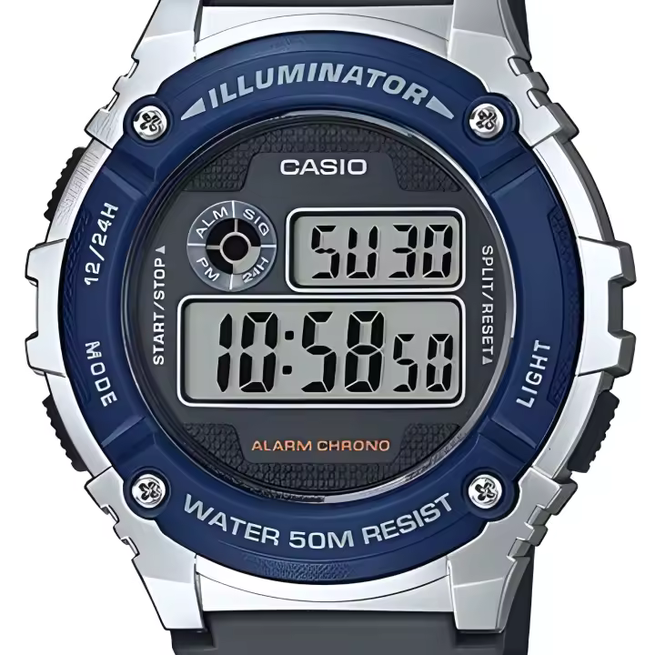 Reloj Digital CASIO W-216H-2A - Resistente al Agua 50 Metros - 1