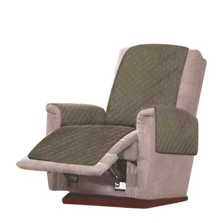 Funda de sillón relax, suave , antideslizante,color caqui, de tamaño 55*195cm - 1