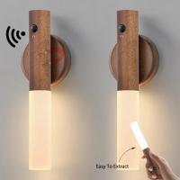 Lámpara De Armario LED Automática Con Sensor De Movimiento Magnética Y USB Recargable Tipo-C Luz Nocturna Para Garage Wardrobe - details 0