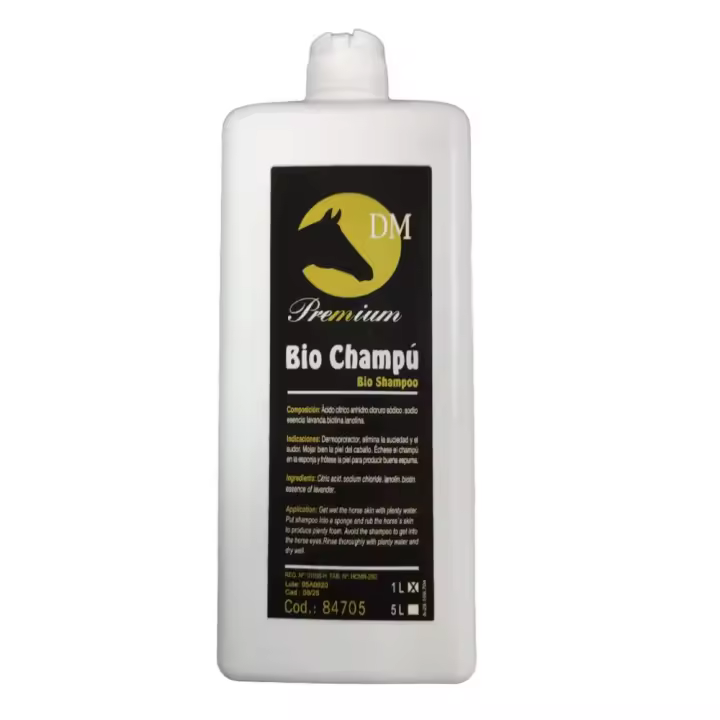 DM Bio Champú Premium David Moran con Biotina, Dermoprotector, Elimina la Suciedad y el Sudor, Formato de 1l / 5l. - 1