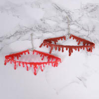 Collar De Sangre Sangrante Para Decoración De Halloween Accesorios De Disfraz De Payaso De Vampiro Material De Resina - details 7