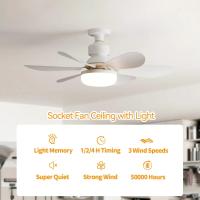 Ventilador De Techo LED 40W Con Control Remoto Y Luz Ajustable Para Dormitorio Y Tienda Colorido Ventilador Pendente Para Interior - details 3