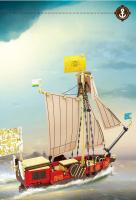 Bloques De Construcción Clásica Para Barco De Sails MOC Retro Yate Modelo DIY Barco Pirata Juguetes De Vessel Para Niños Regalos De Navidad - details 3