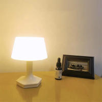 Lámpara De Noche Recargable Por USB Con Dos Botones De Color Lámpara De Escritorio Para Dormitorio Estudio Lectura Decoración Luz Suave Para Ojos - details 0