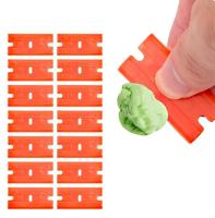 Cepillo De Limpieza Para Etiquetas De Cuchilla De Plástico 100 Piezas Eliminador De Pegamento Para Vidrio Y Carrocería De Coche Herramienta De Squeegee Para Eliminar Pegatinas - details 4