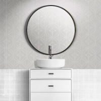 MARCTANI Espejo Redondo con Marco de Metal - Espejos Decorativos de Pared Elegante y Moderno - Espejo Entrada Recibidor - Ideal para Decoracion de Baño, Salon y Entraditas Recibidores - details 3