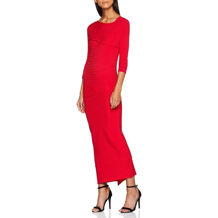 Pinko Agate Abito Mix Costine Vestido para Muje