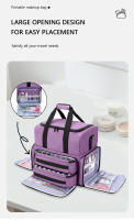 Organizador De Esmaltes De Uñas Con Bolso Doble Capa Almacenamiento De Accesorios De Manicura Capacidad Para 80 Botellas Con 2 Bolsas Desmontables - details 5