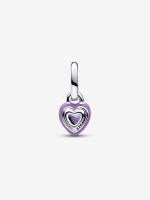Pandora - Charm Colgante mini with Corazón de Chakra Morado de Pandora ME - Plata de Lei - details 0