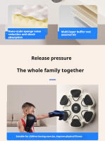 Equipo De Entrenamiento De Boxeo Con Obra De Música Bluetooth Inteligente Para Niños Y Adultos Máquina De Boxeo De Ejercicio Fitness En La Pared - details 5