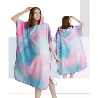 Poncho Toalla Rápida De Secado Microfibra Para Playa Y Natación Robe De Baño Para Adultos Con Capucha Toalla De Natación A4 - details 1