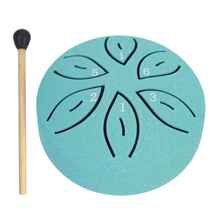 Percutor De Acero De 3 Pulgadas Con 6 Notas Instrumento Musical Único Para Yoga Y Meditación Llamado Campana De Lluvia - 1
