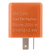 Relé De Flasher LED Para Motocicleta Ajustable En Frecuencia Luz De Señalización Cuadrada 12V Indicador De Flashing - details 1