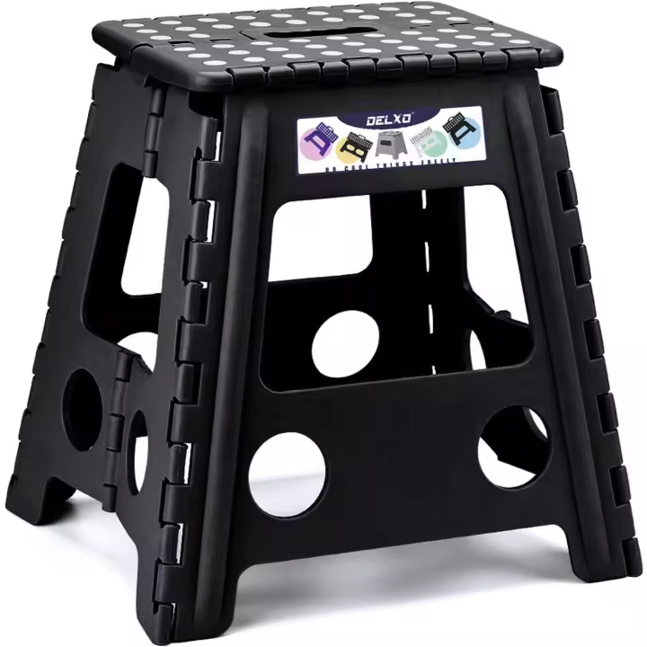 Taburete Plegable de plástico , Taburete Plegable para Cocina, Taburete Plegable Antideslizante para Adultos, Taburete de escalón de plástico [colores se envia aleatorio] - 1