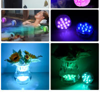 Luz Submarina LED RGB Para Piscina Con Control Remoto Y Batería Operada Portátil Para Acuario Y Vaso Iluminación Submarina Multicolor Impermeable - details 15