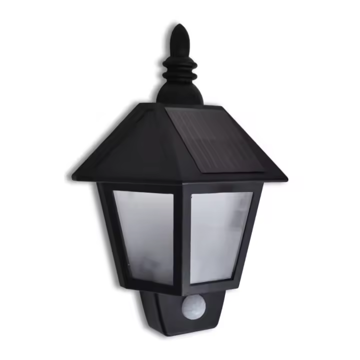 vidaXL Lámpara Farol Solar de Pared de Jardín con Sensor de Movimiento Aplique Cantidad 1 unidad, 2 unidades - 1