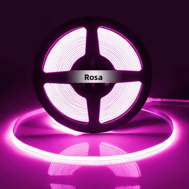 Barra De Luz LED COB 5MM 12V 320Leds/M 3000K 4000K 6000K Alta Densidad Fletch Flexible Tira De Cuerda Para Iluminación De Armarios Y Paredes En Colores Azul Y Rojo - 1