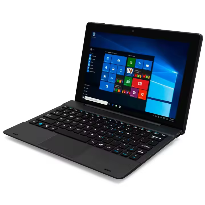 DENVER NBQ-10125ES Netbook & Tablet Black / 10.1" táctil HD+ / Intel Atom x5-Z8350 / 4GB DDR3 / 64GB eMMC / Windows - 1