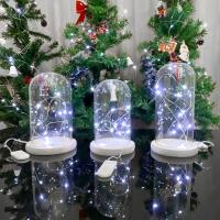 10 PCS Luces De Hilo De Hadas 2M 20LED En Plata Y Cobre Con Pilas Encendidas Para Decoraciones DIY De Boda Fiesta Navidad - details 9