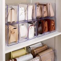 Estante De Acrílico Para Bolso De Lujo Organizador De Armario Divisor De Espacio Para Mujer Estante De Exhibición De Bolso Y Libros Tres Niveles Ecológico - details 7