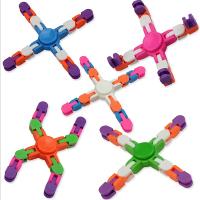 Juguete De Desestresor Para Niños Y Adultos 1pcs Variedad De Giro De Dedo Cadena Juego Parentezco Cuatro Enlaces Juguete De Escritorio Fidget Spinner - details 4
