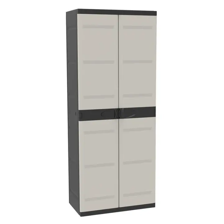 Armario Escobero 70 cm Titanium Plastiken Negro - 1