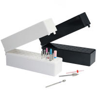 Caja De Almacenamiento Para Uñas Misscheering Con 30 Agujeros Soporte Para Esmalte Y Herramientas De Manicura En Plástico - details 1