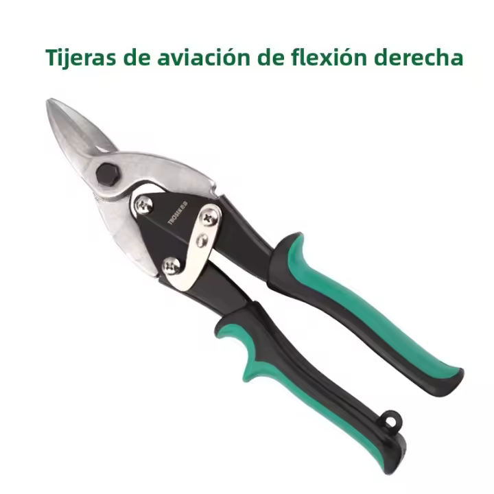 Tijeras De Metal Multifuncionales De Acero Inoxidable Herramienta Industrial Profesional Para Cortar Hojas De Metal Tijeras De Aviación Con Mango De Goma - 1