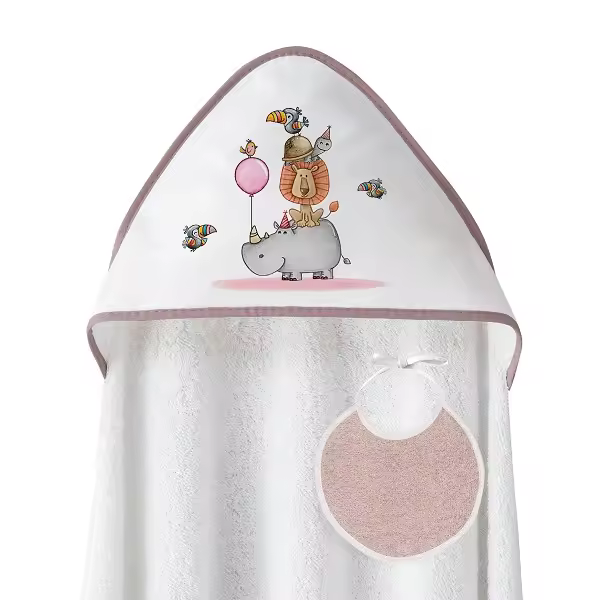 INTERBABY CAPA DE BAÑO DE 1M X1M MODELO RINO- LEON + BABERO - 1