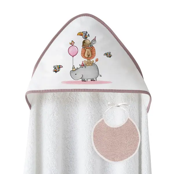 INTERBABY CAPA DE BAÑO DE 1M X1M MODELO RINO- LEON + BABERO - 1